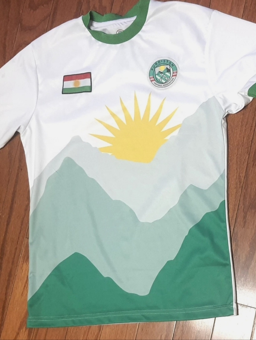 Kurdistan Football Jersey - Kurdish Flag Jersey - Adult Unisex Small T-Shirt